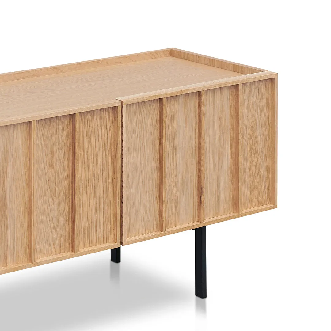 Aniya 2m Wooden TV Entertainment Unit - Natural