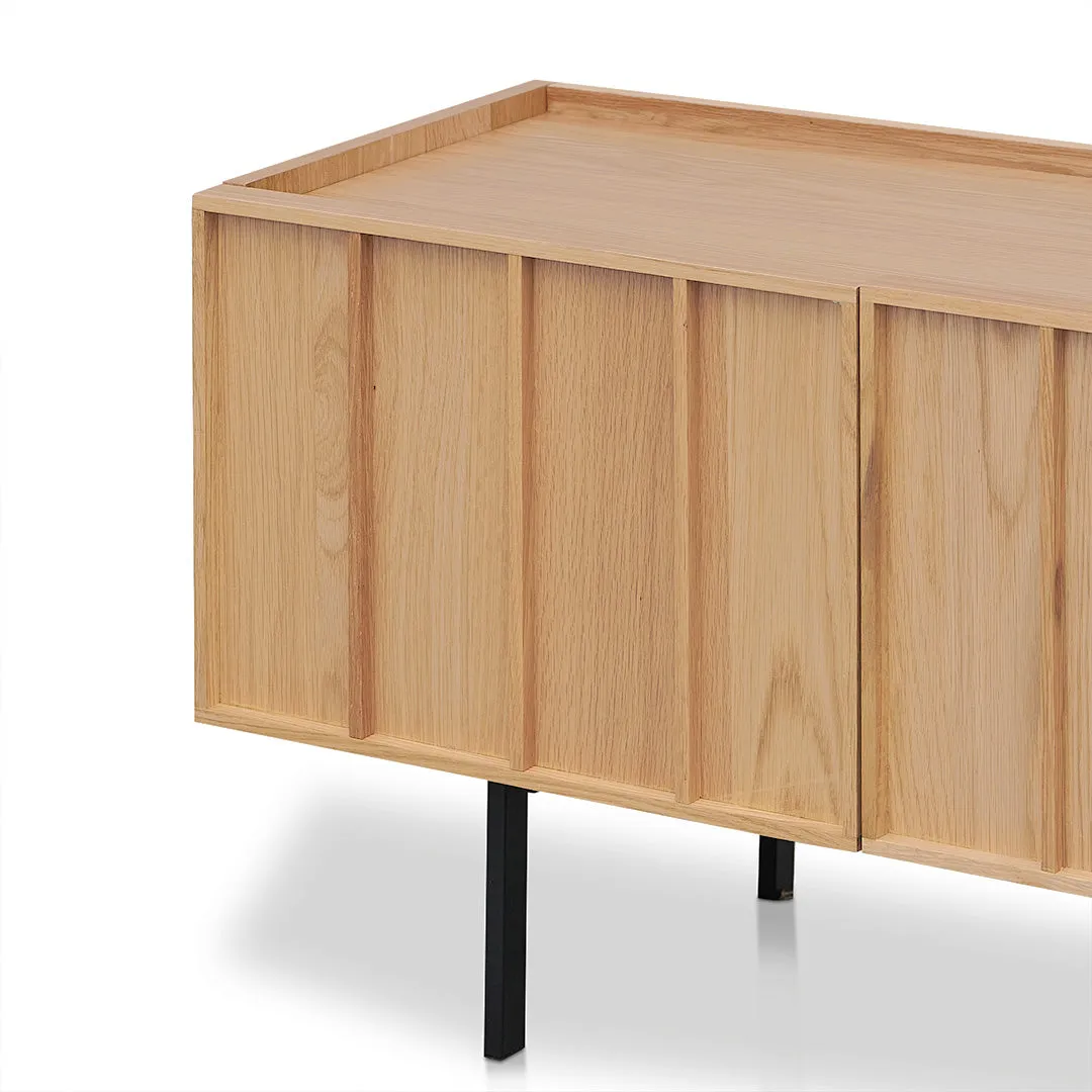 Aniya 2m Wooden TV Entertainment Unit - Natural