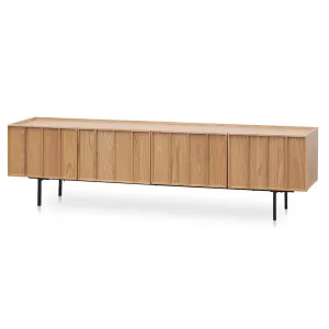 Aniya 2m Wooden TV Entertainment Unit - Natural