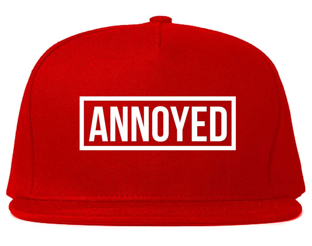 Annoyed Mens Snapback Hat