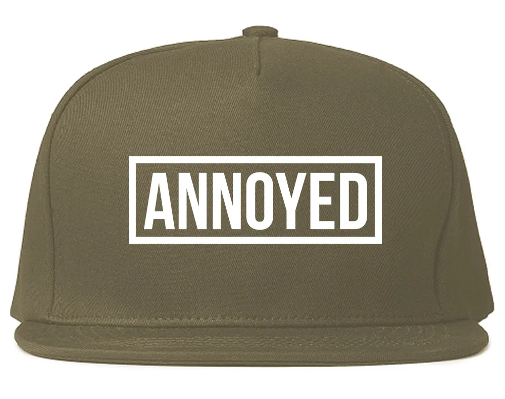 Annoyed Mens Snapback Hat