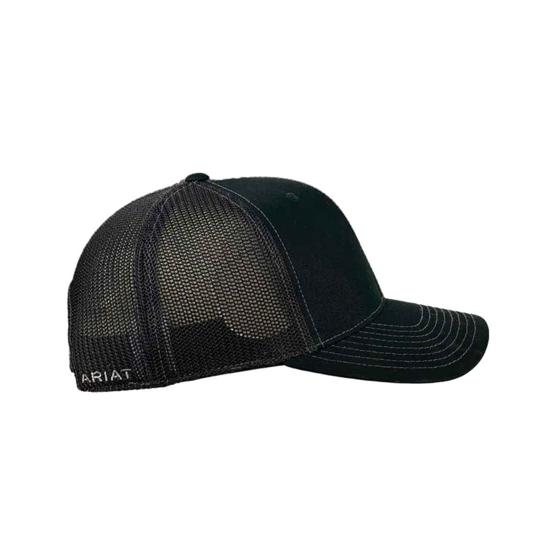 Ariat Black Mesh Logo Embroidered Cap