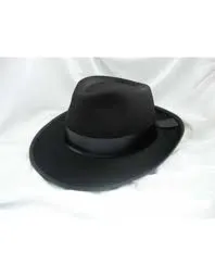Black Gangster Hat