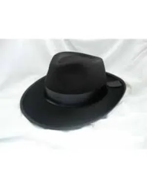 Black Gangster Hat