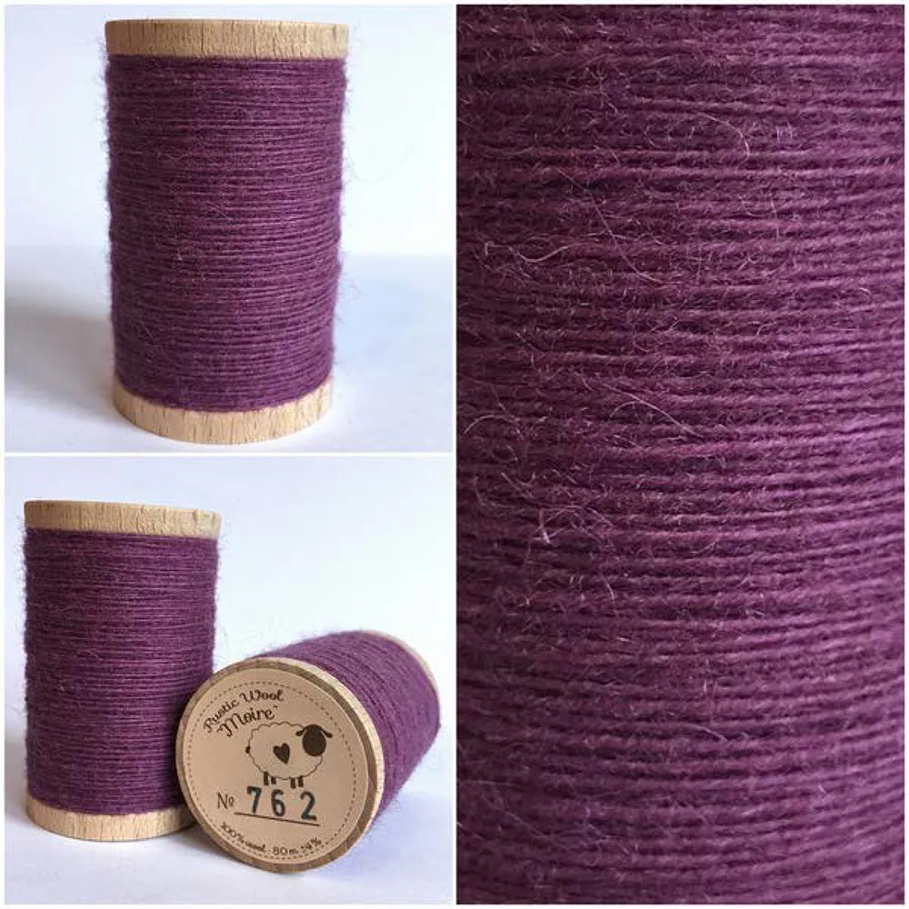BOYSENBERRY Hand Dyed Fat QUARTER Wool Fabric for Wool Applique and Rug Hooking