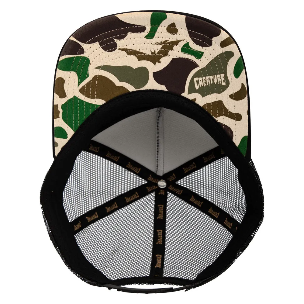 Creature Skateboards Scribe Creature Trucker Hat - CAMO