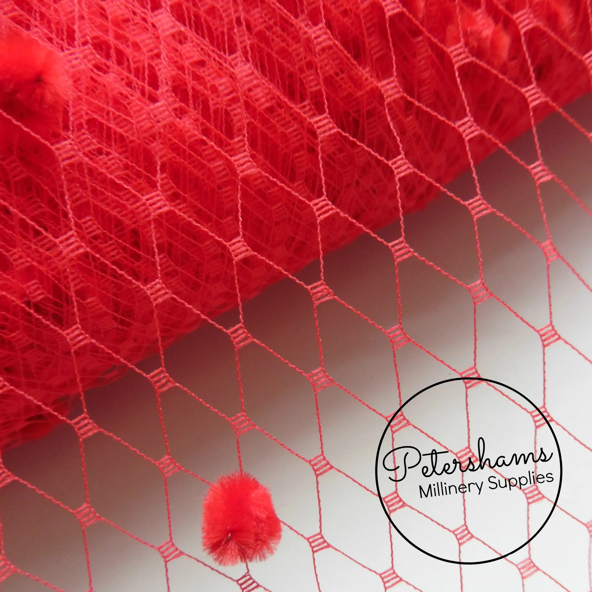Dotted 9 Inch (23cm) Veiling - 1m