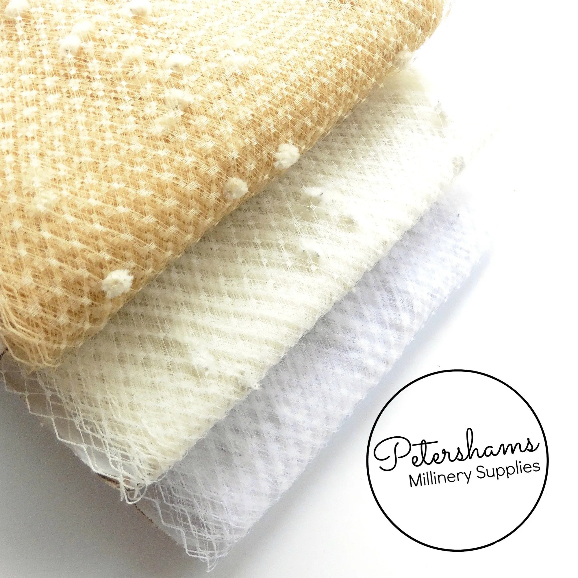 Dotted 9 Inch (23cm) Veiling - 1m