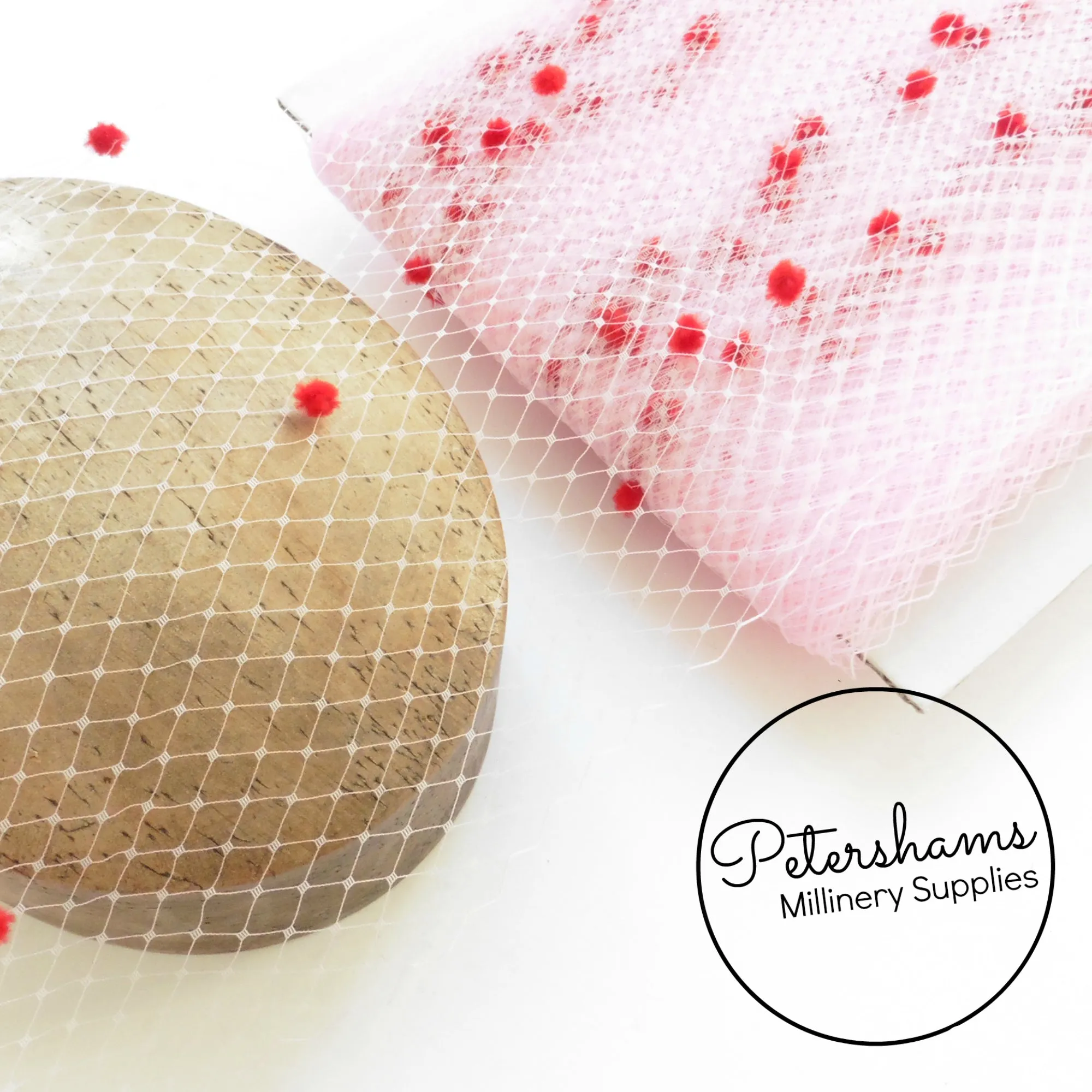 Dotted 9 Inch (23cm) Veiling - 1m