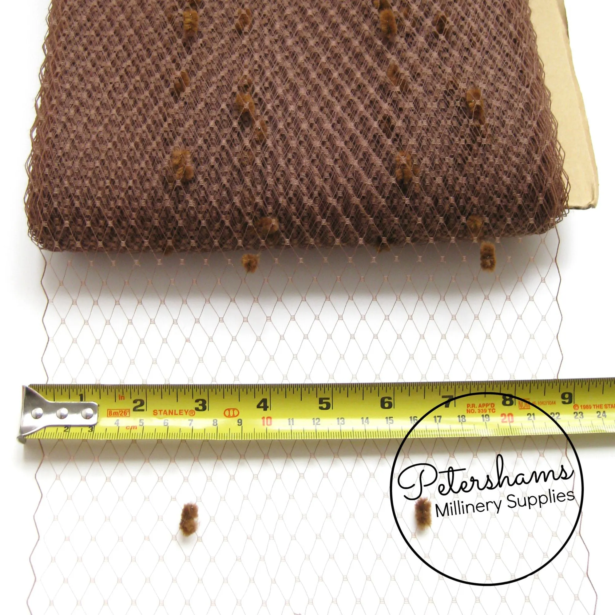 Dotted 9 Inch (23cm) Veiling - 1m