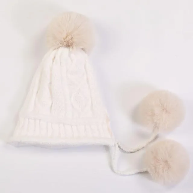 Eleonor Big Fur Ball Winter Hat