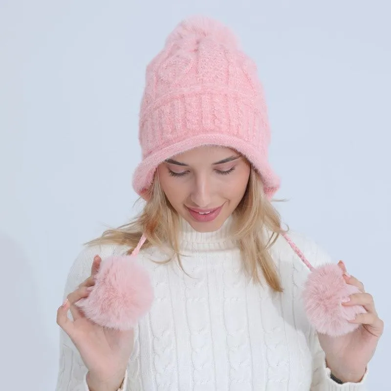 Eleonor Big Fur Ball Winter Hat