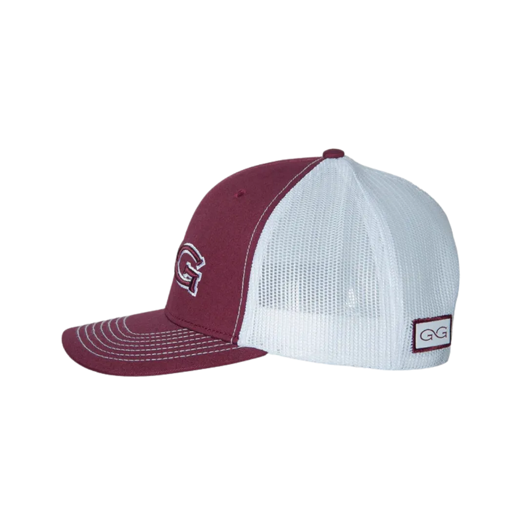 Gameguard Maroon Mesh Logo Embroidered Cap