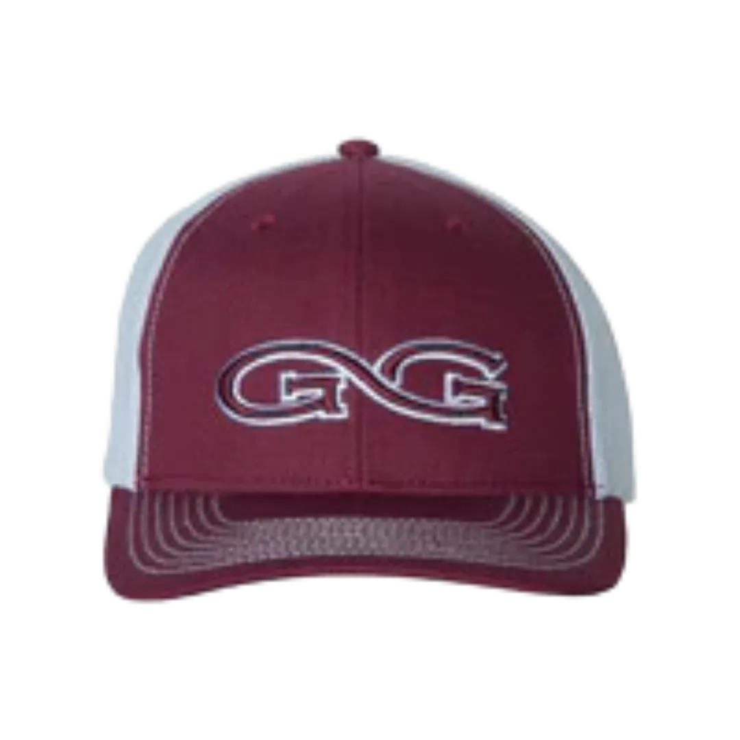 Gameguard Maroon Mesh Logo Embroidered Cap