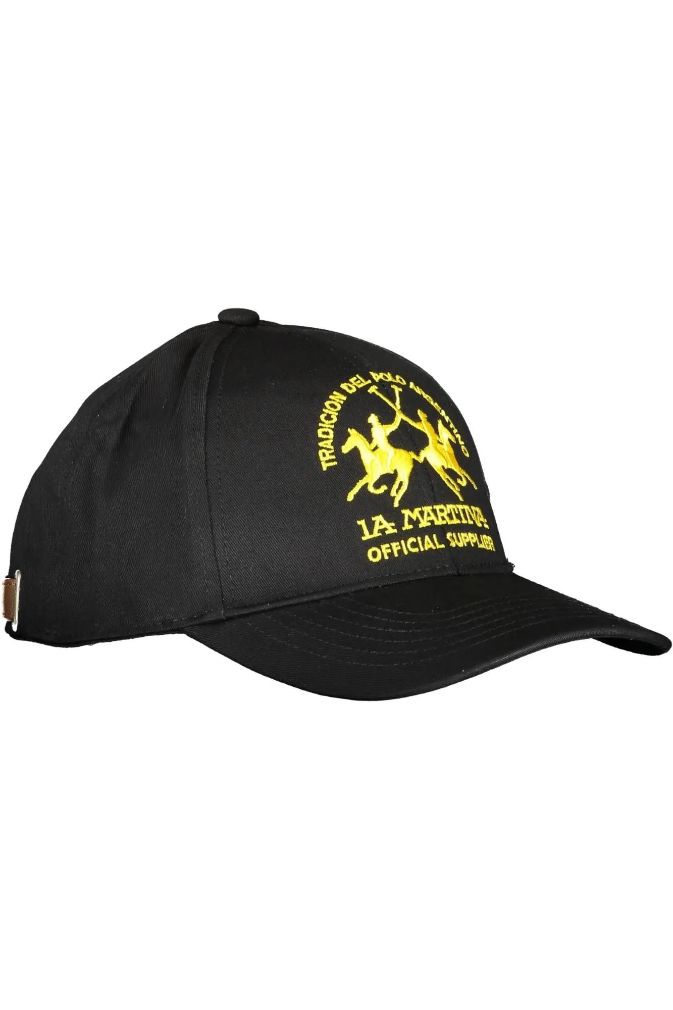 La Martina Black Cotton Hats & Cap