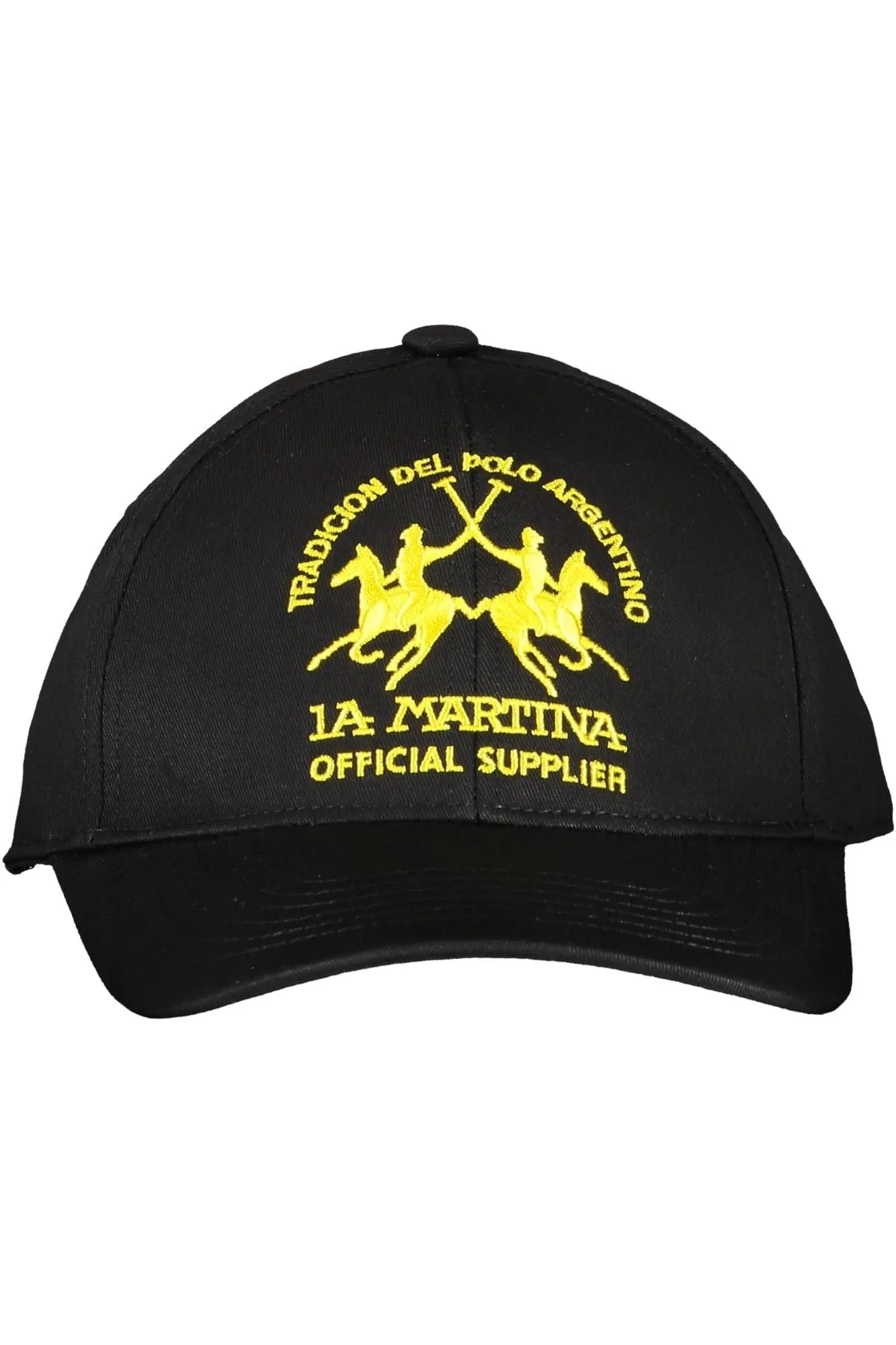 La Martina Black Cotton Hats & Cap