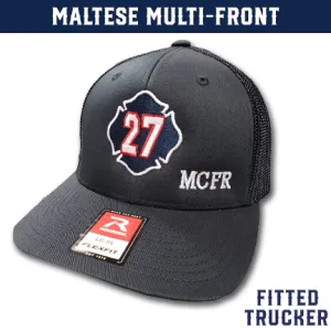 Maltese Multi Front Custom Hat - Fitted Trucker