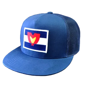 Mile High Patch Snapback (Blue & Blue)