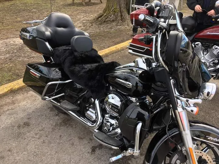 Motorcycle Seat Cover / Sheepskin Rug