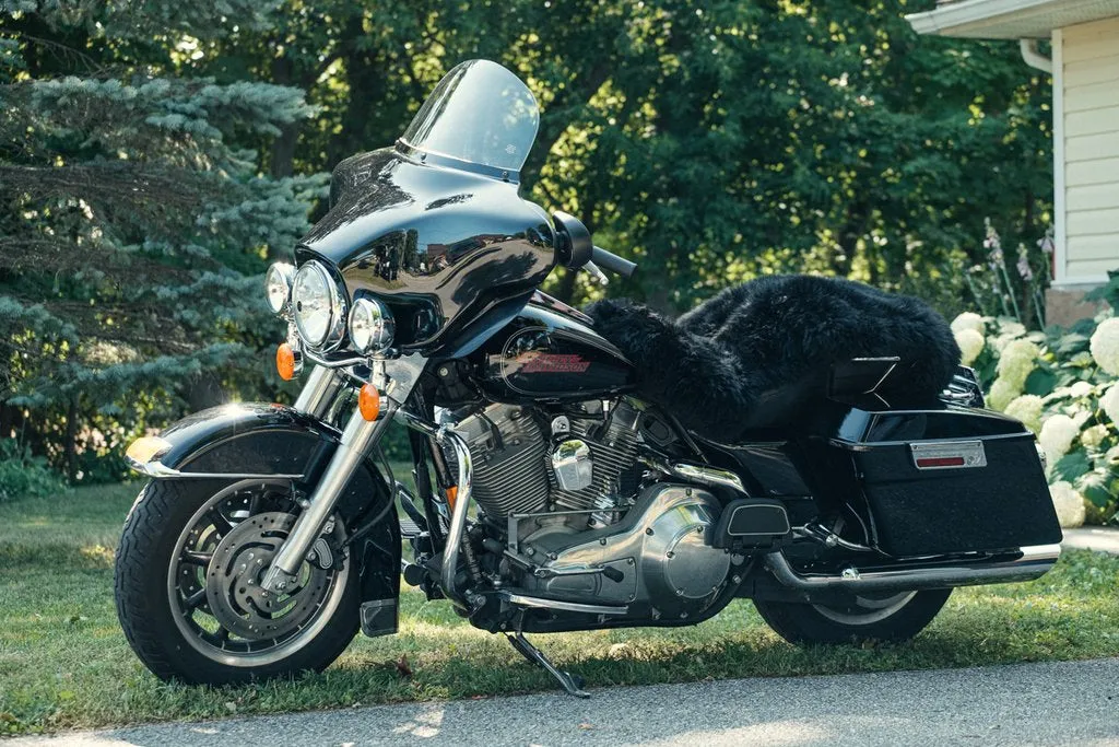 Motorcycle Seat Cover / Sheepskin Rug