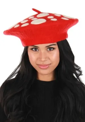 Mushroom Heartfelted Red Hat