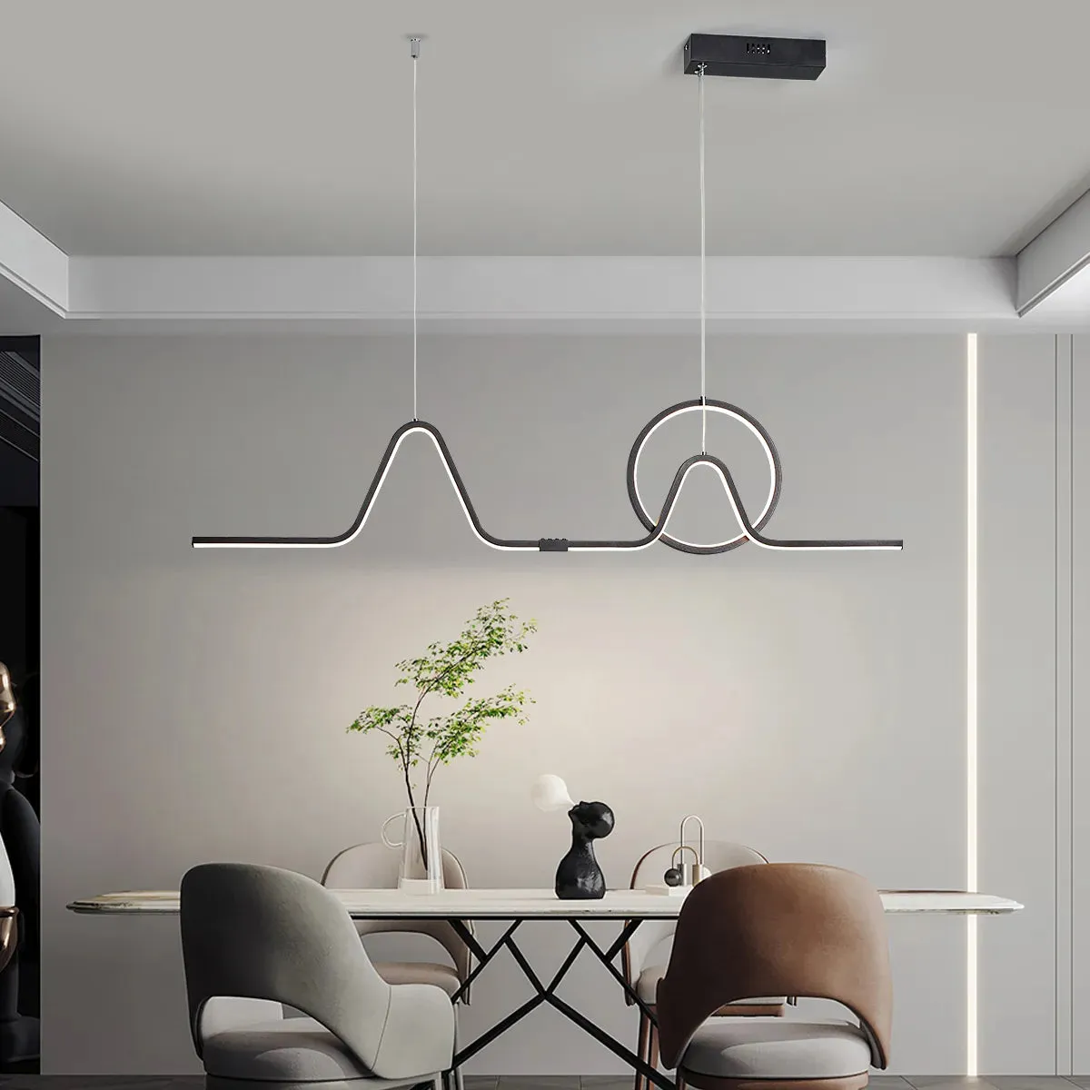 NEO Round Pulse Design Modern Led Kitchen Island Pendant Lights