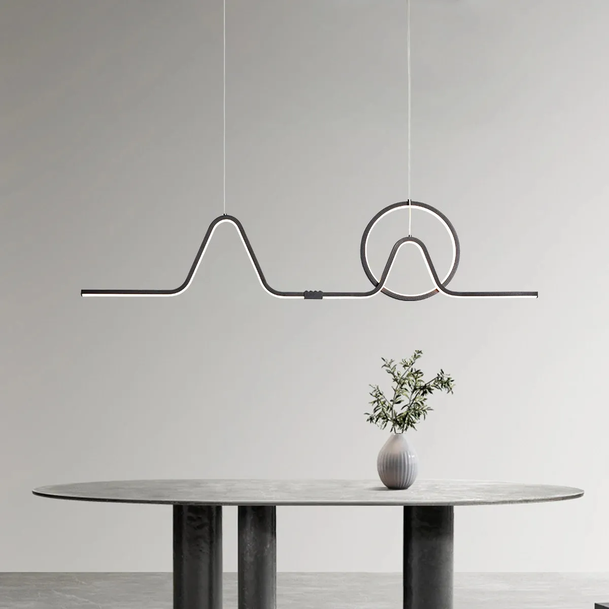 NEO Round Pulse Design Modern Led Kitchen Island Pendant Lights