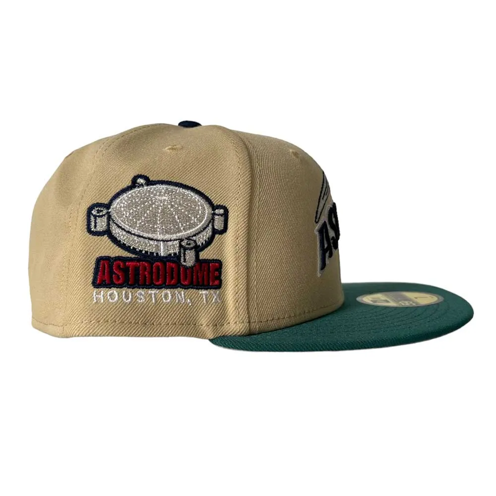 New Era Hat 5950 Houston Astros Vegas Gold Emerald Aeros