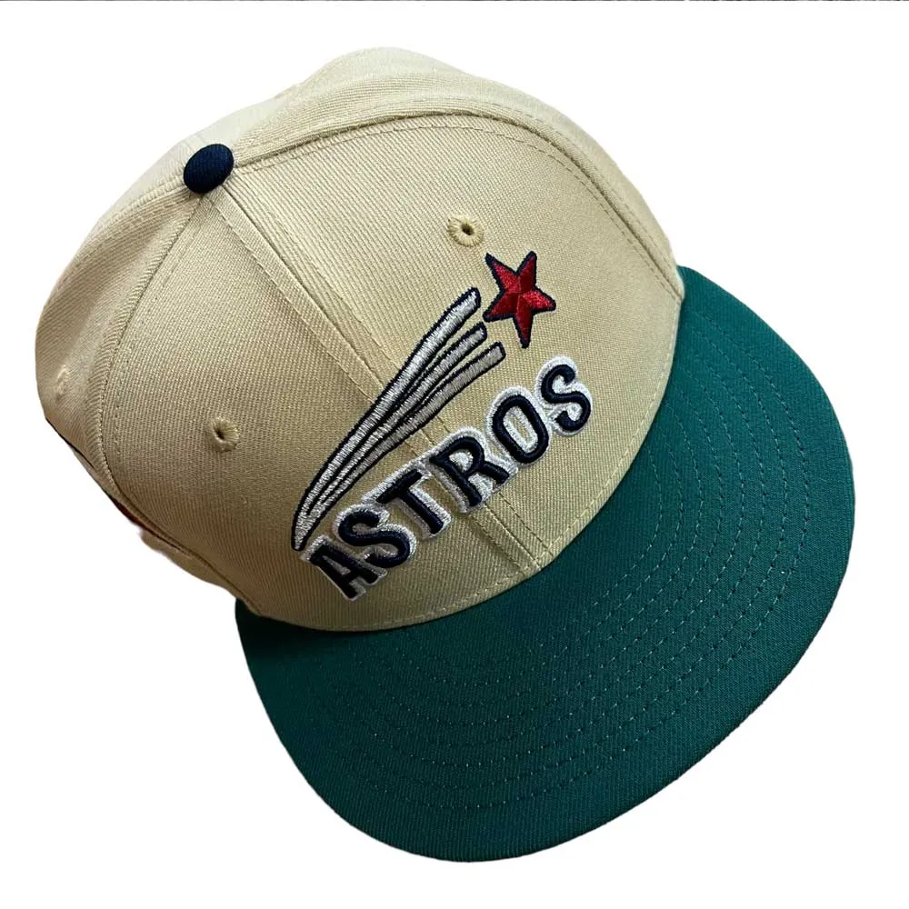 New Era Hat 5950 Houston Astros Vegas Gold Emerald Aeros