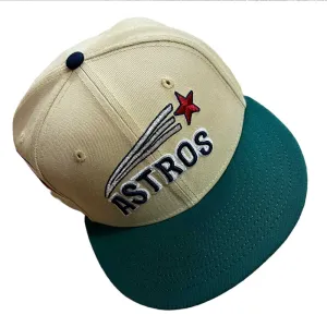 New Era Hat 5950 Houston Astros Vegas Gold Emerald Aeros
