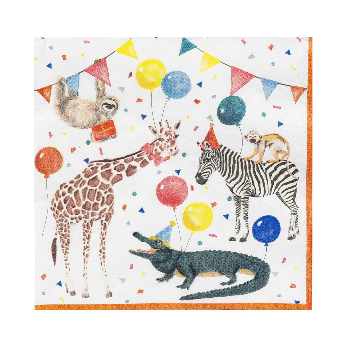 Safari Party Animal Recycled Paper Napkins - 20 Pack