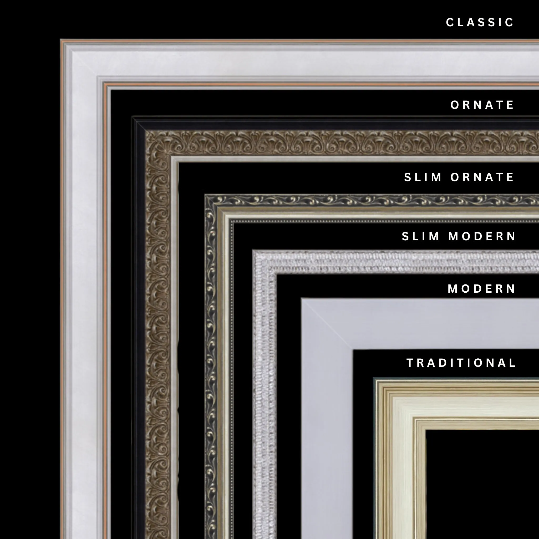 Silver 14x27 Picture Frame Ornate Traditional Classic Antique
