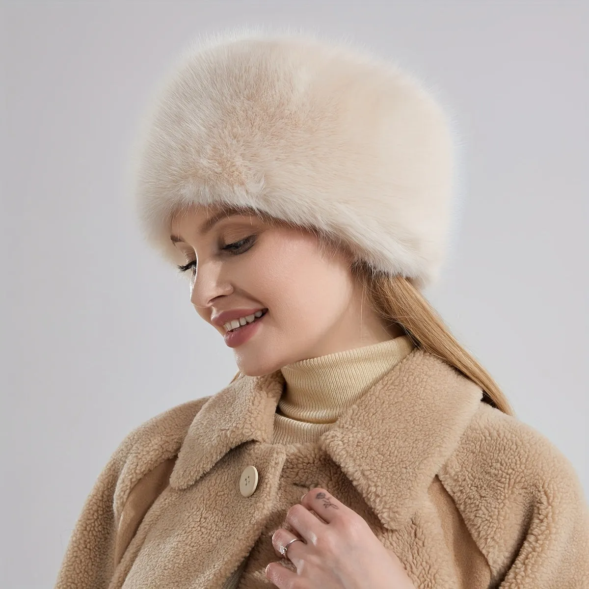 Stylish Faux Fur Cossack Hats for Women Warm  Coldproof