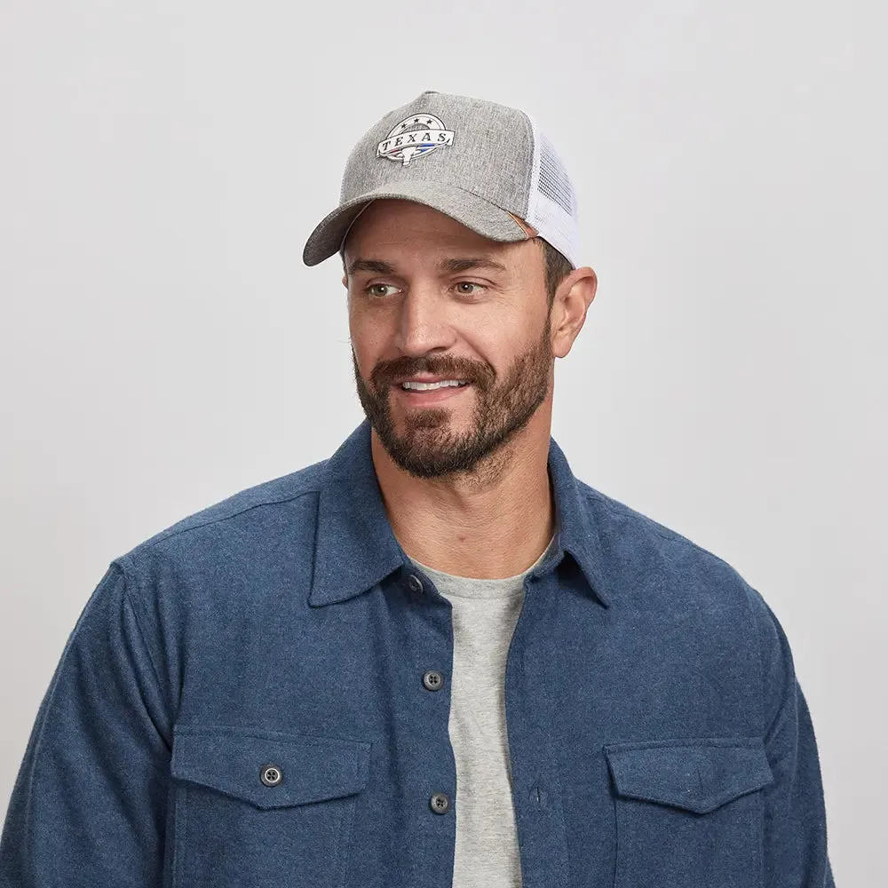 Texas | Mens Grey Trucker Hat