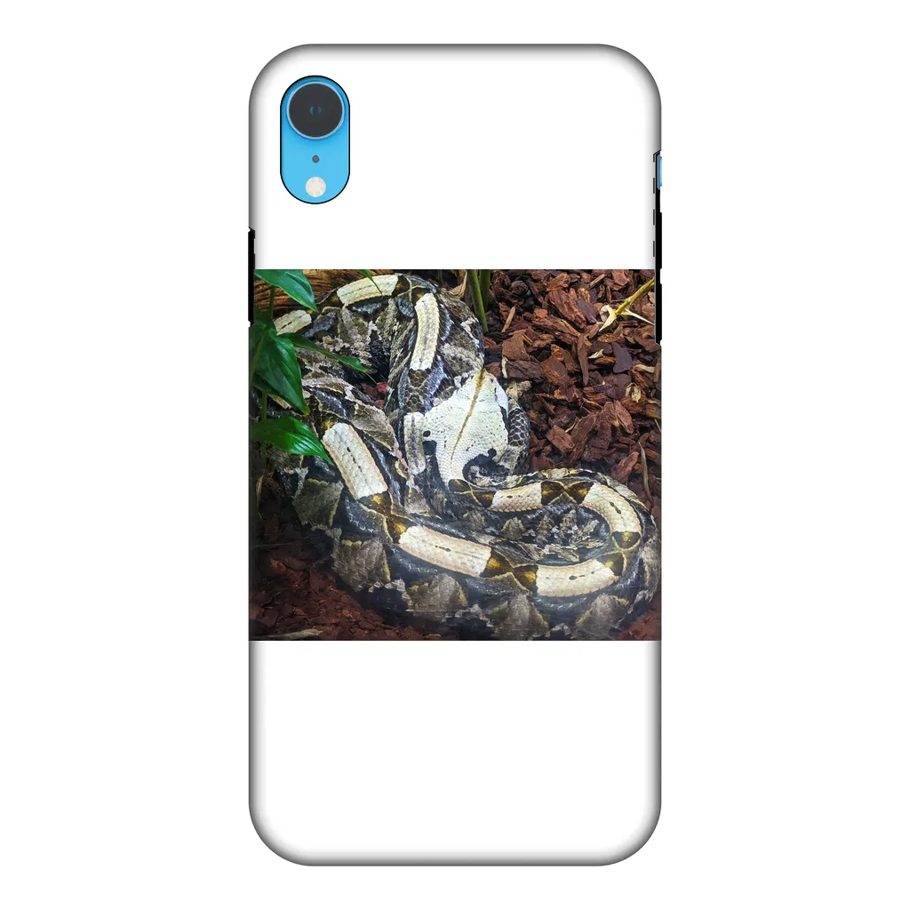 White Snake Fully Printed Tough Phone Case