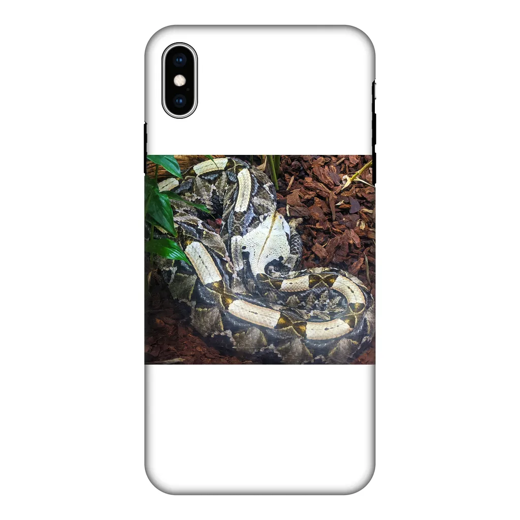 White Snake Fully Printed Tough Phone Case