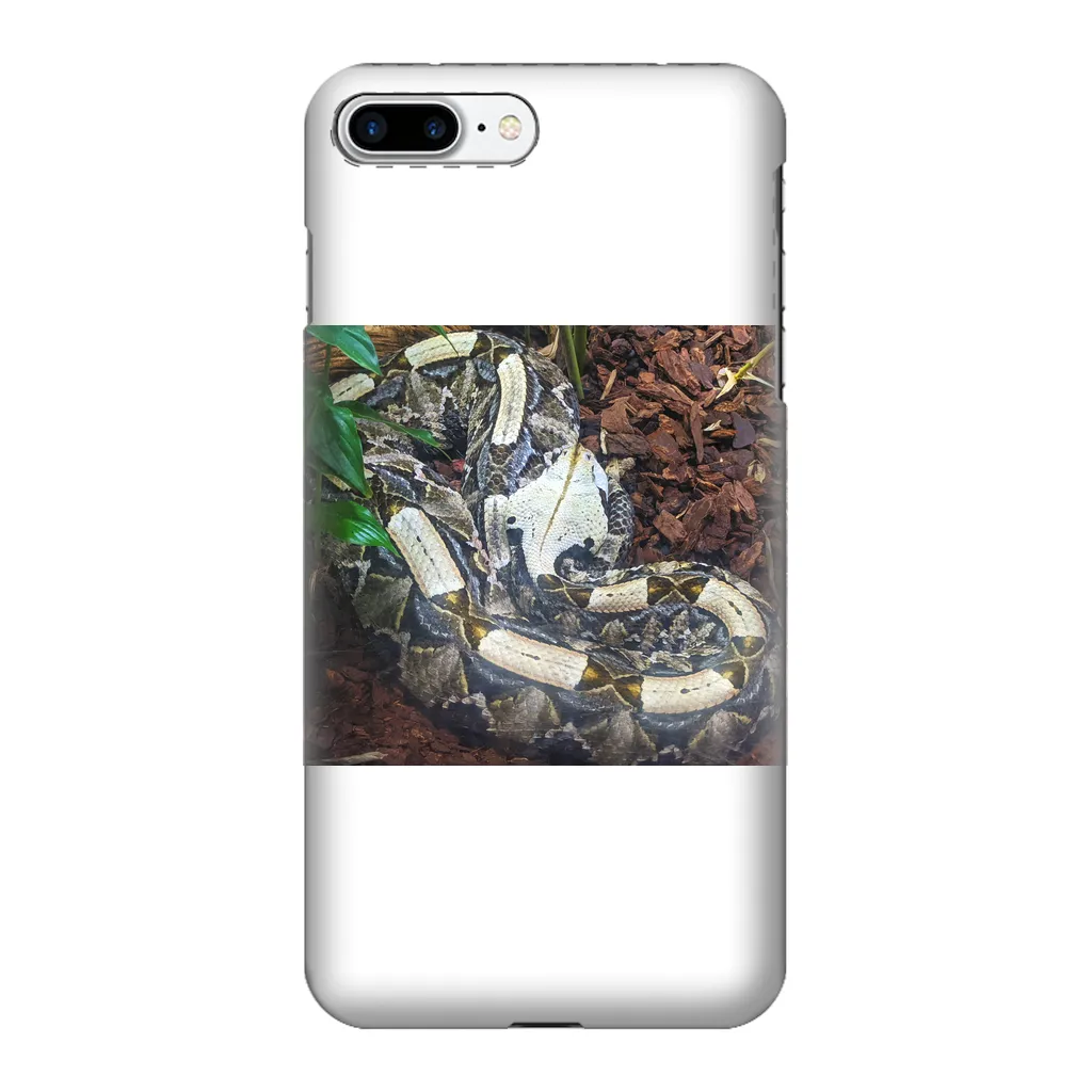 White Snake Fully Printed Tough Phone Case