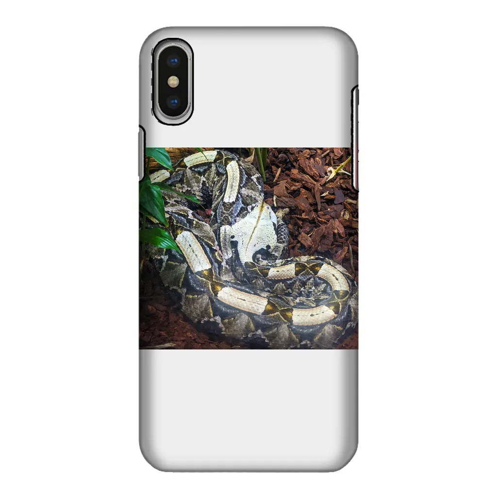 White Snake Fully Printed Tough Phone Case